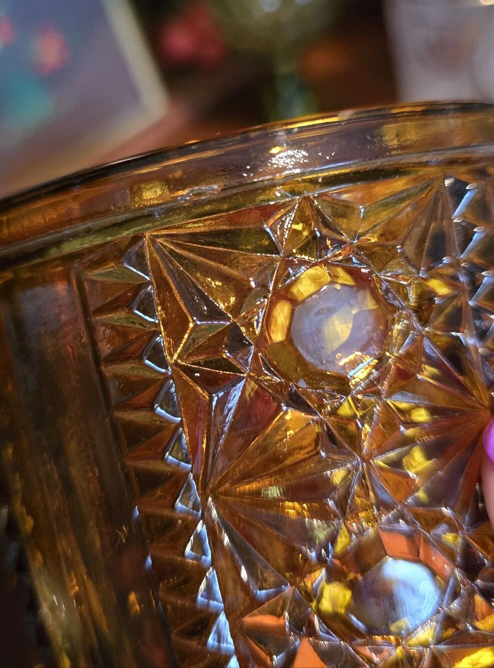 Fairy Lamp, Stars And Bars, Amber